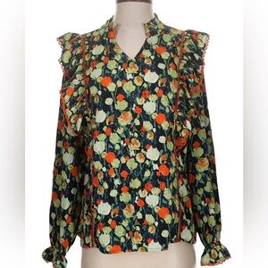 Hailey & Co Long Sleeve Ruffle Blouse